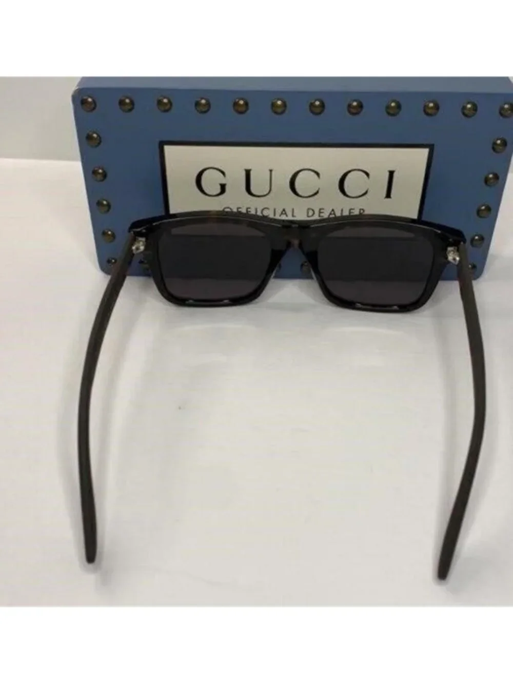 New - Gucci Black GG0008S Square Sunglasses